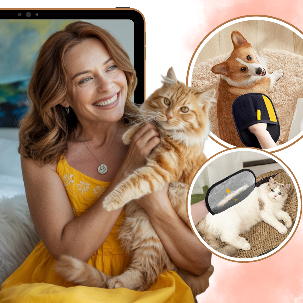 Gant anti-poils pour animaux - Ozerty