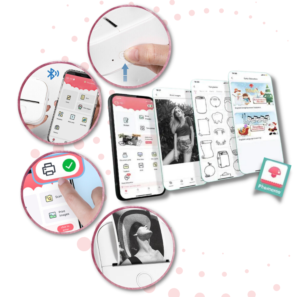 Imprimante de stickers sans encre Phomemo
 - Ozerty