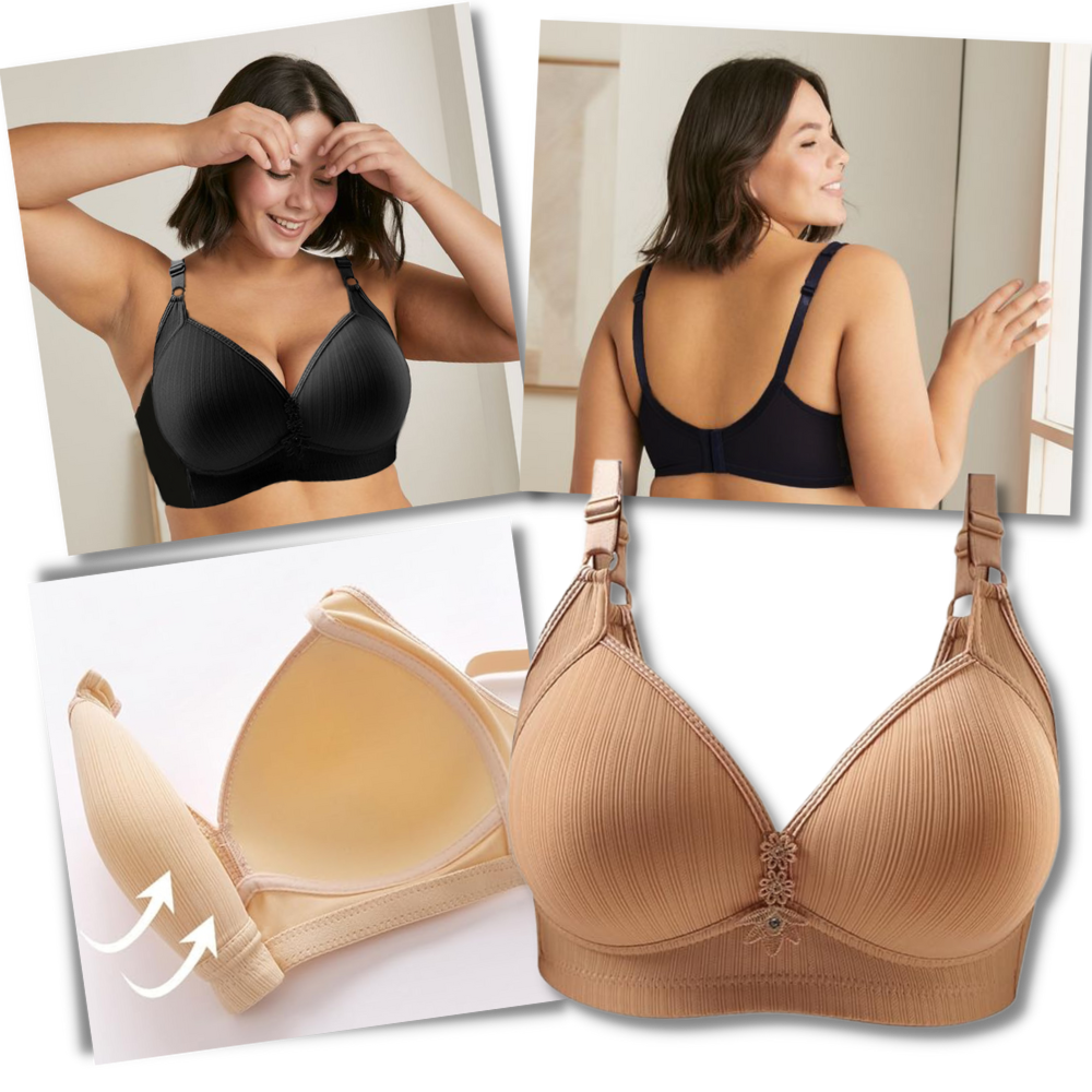 Soutien-gorge push-up sans fil grande taille 
 - Ozerty