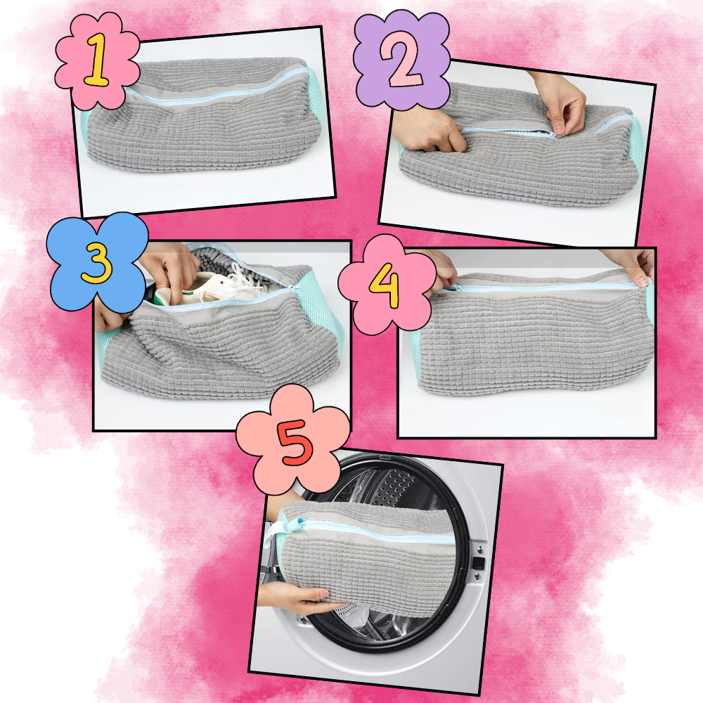 Sac à linge pour chaussures en polyester - Ozerty