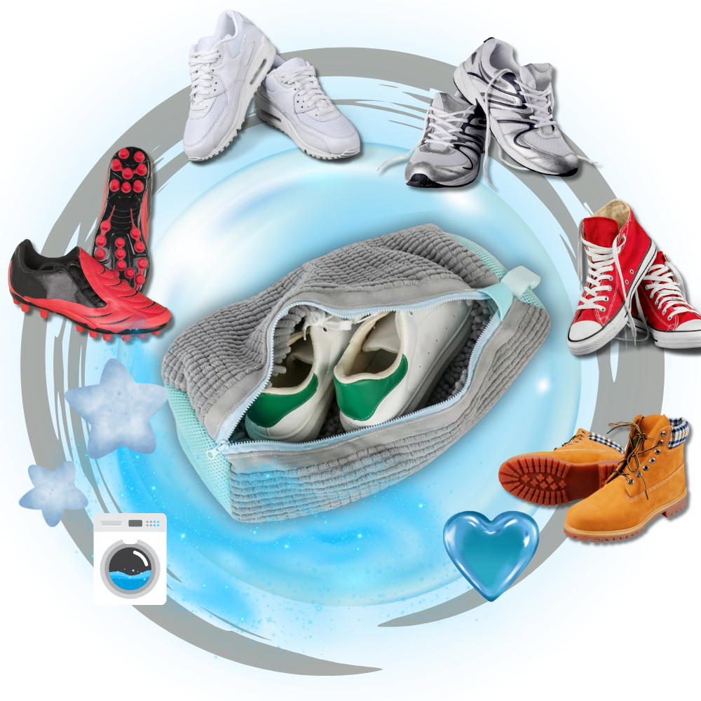 Sac à linge pour chaussures en polyester - Ozerty