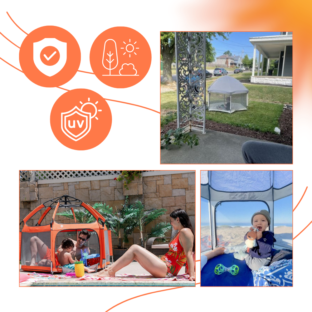 Parc pop-up pour enfants en maille - Ozerty