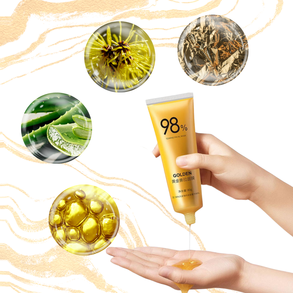 Masque doré peel-off pour le nettoyage des pores
 - Ozerty