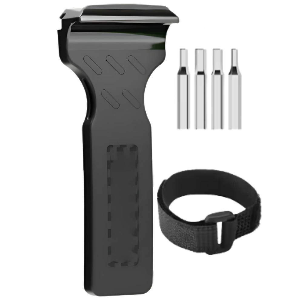 Démonte pneu de vélo -Noir + 4 embouts et velcro - Ozerty