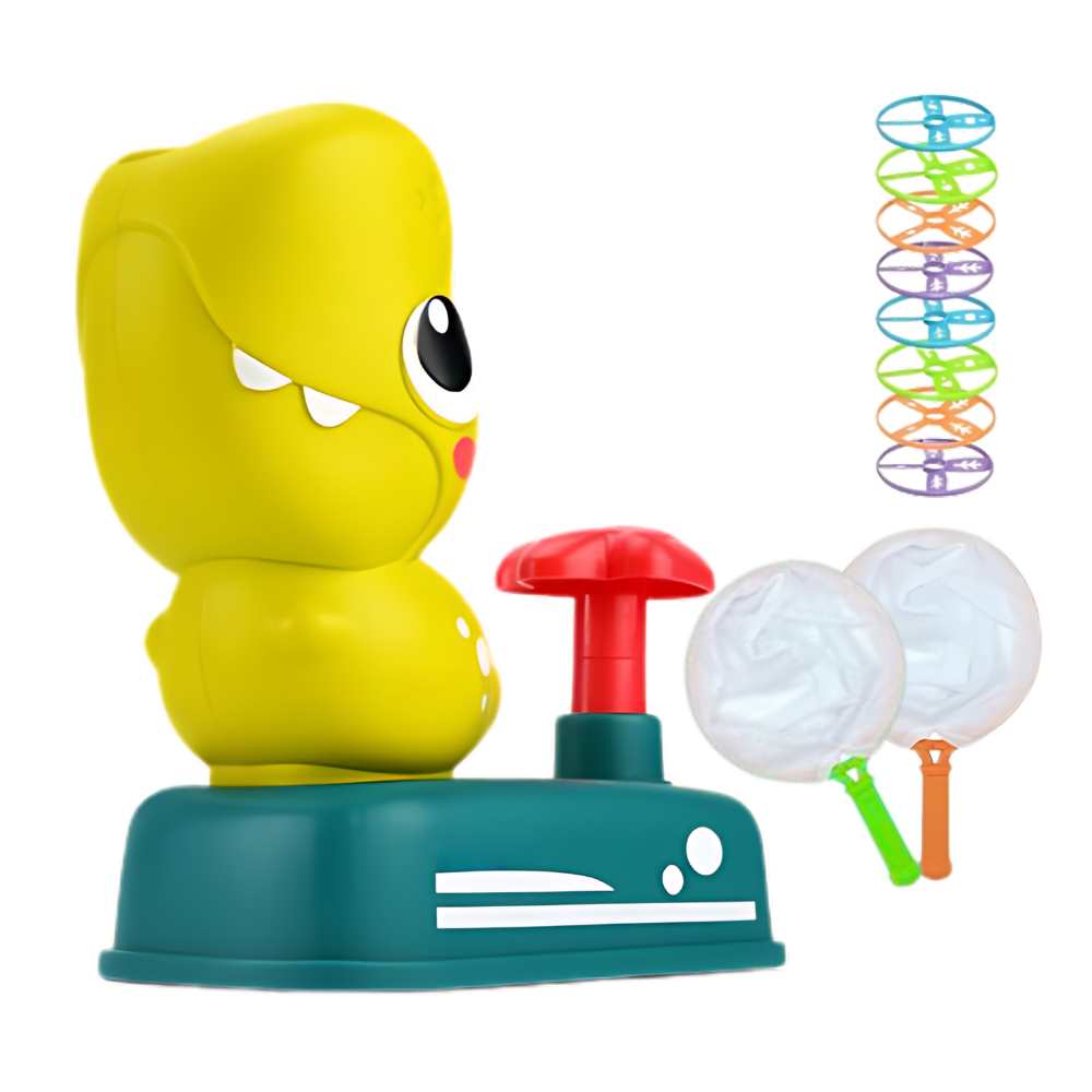 Jouet de disque volant portable et facile à lancer -Vert dinosaure - Ozerty