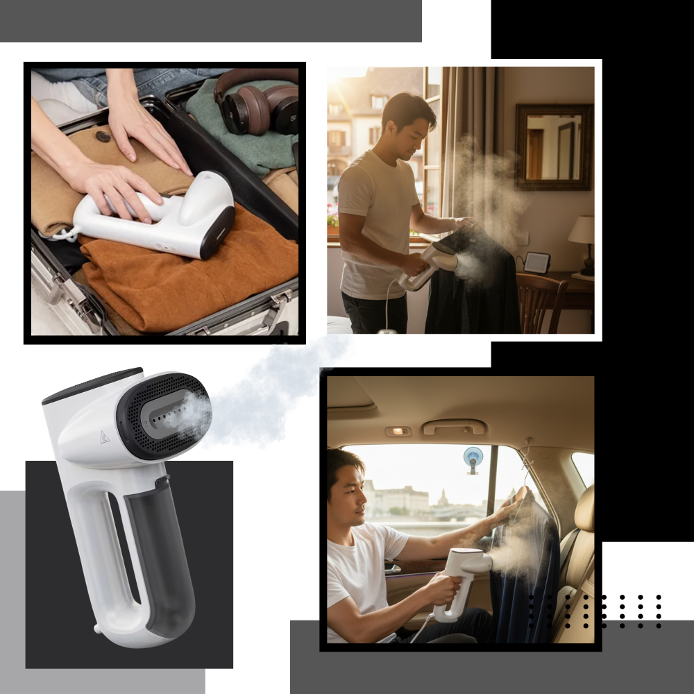 Défroisseur vapeur portable pour vêtements - Ozerty
