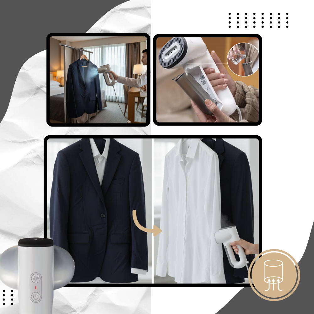 Défroisseur vapeur portable pour vêtements - Ozerty