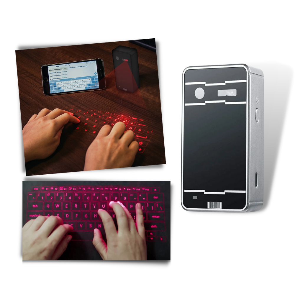 Clavier virtuel laser portable
 - Ozerty