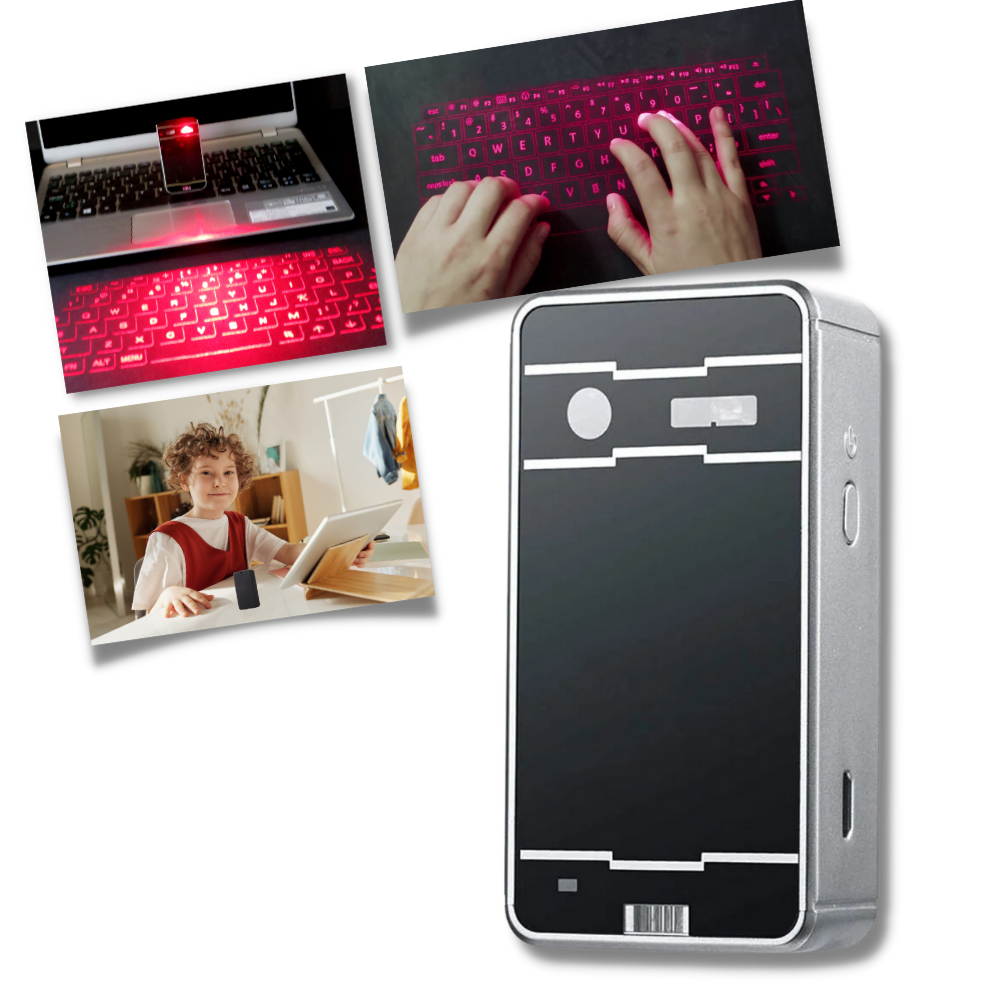 Clavier virtuel laser portable
 - Ozerty