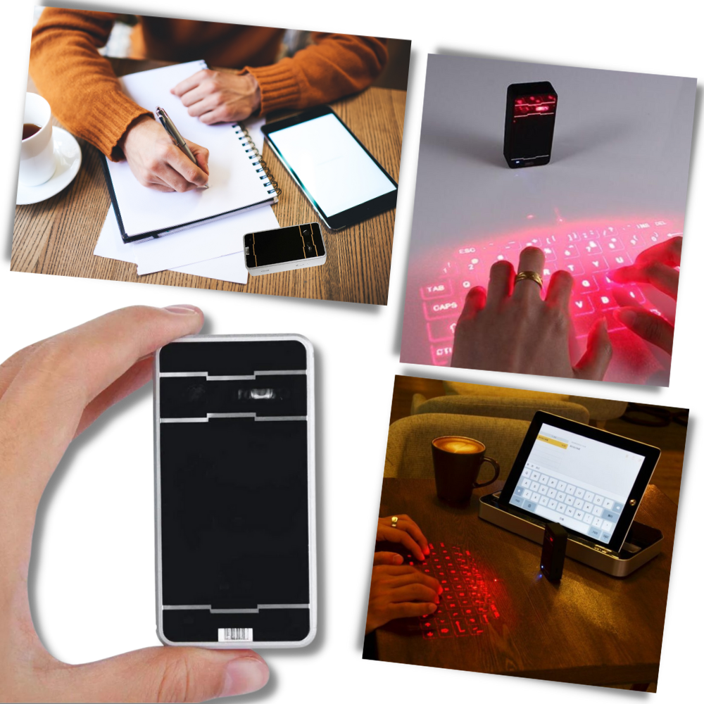 Clavier virtuel laser portable
 - Ozerty
