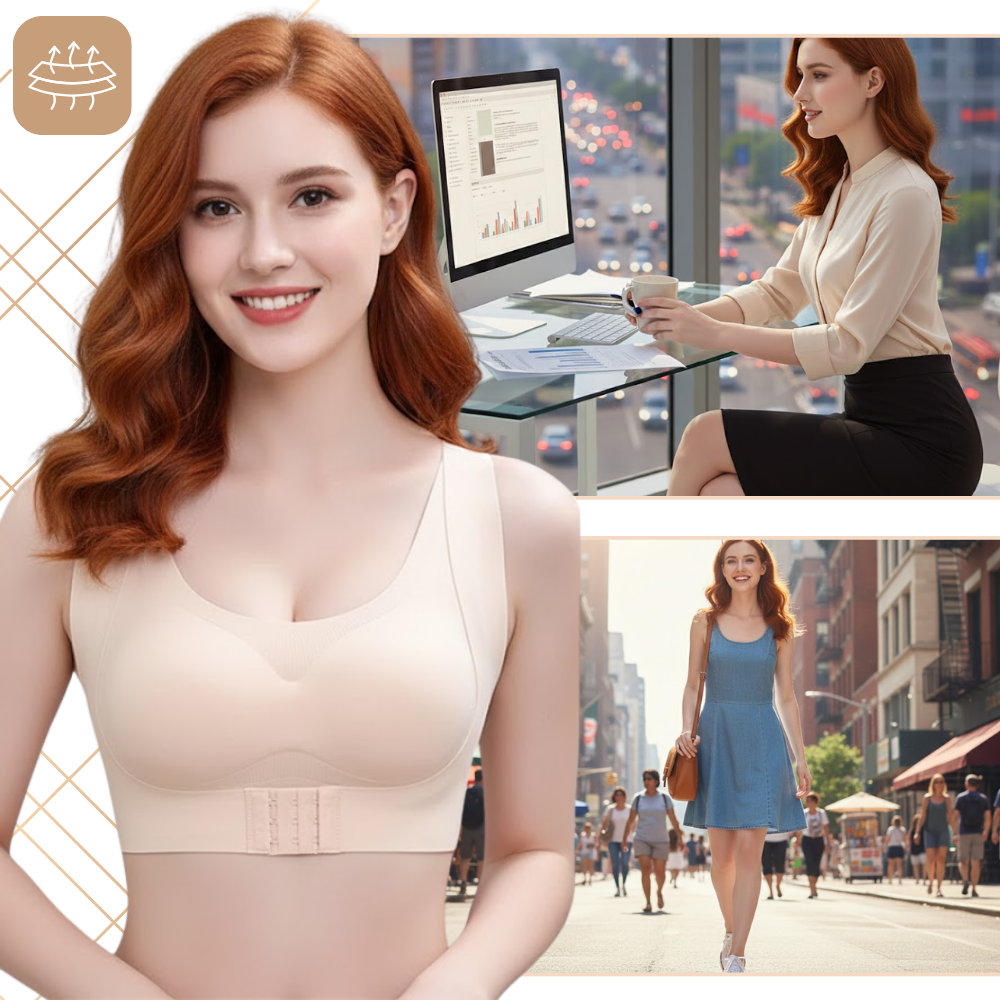 Soutien-gorge brassière sans coutures avec soutien postural - Ozerty