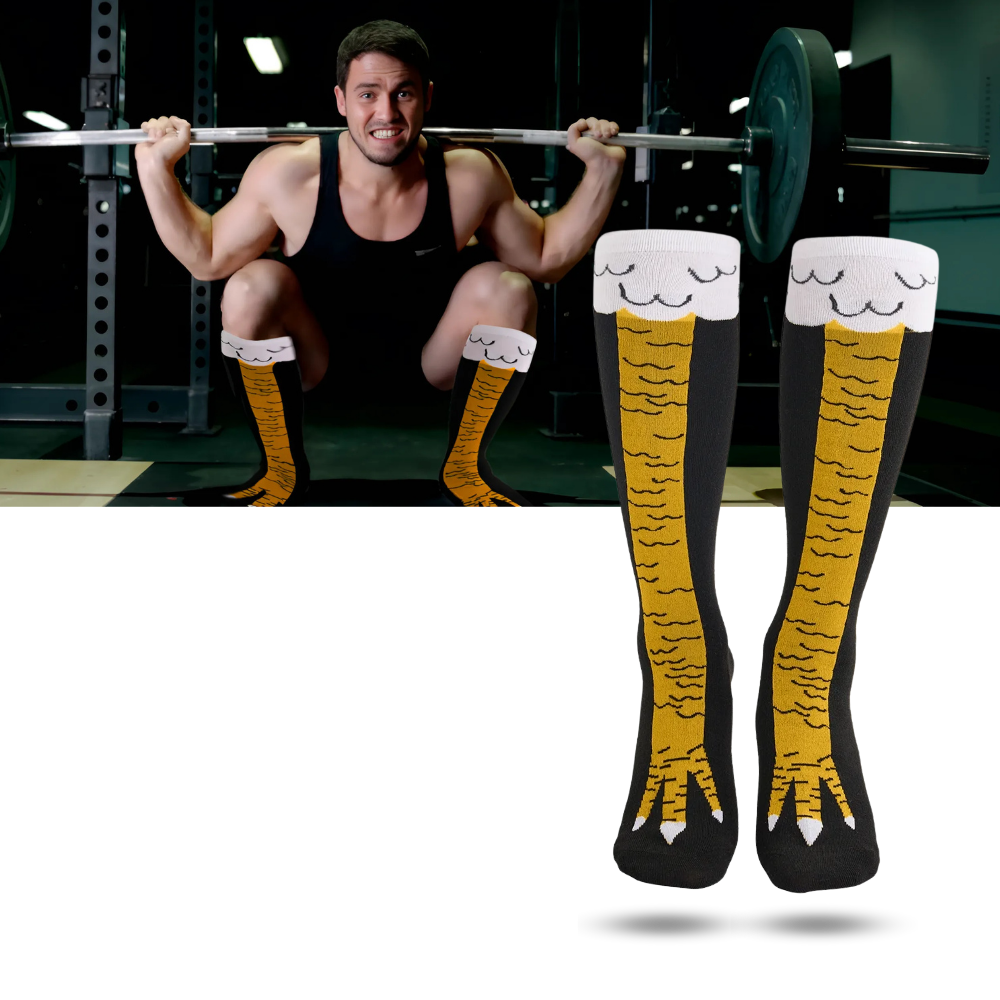 Chaussettes Motif Pattes de Poulet - Ozerty
