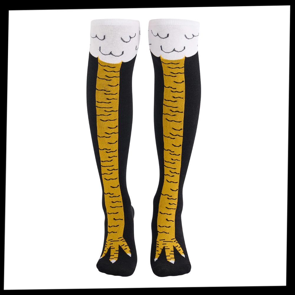 Chaussettes Motif Pattes de Poulet - Ozerty