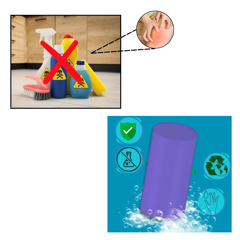 Bâton de nettoyage WC puissant anti-calcaire - Ozerty