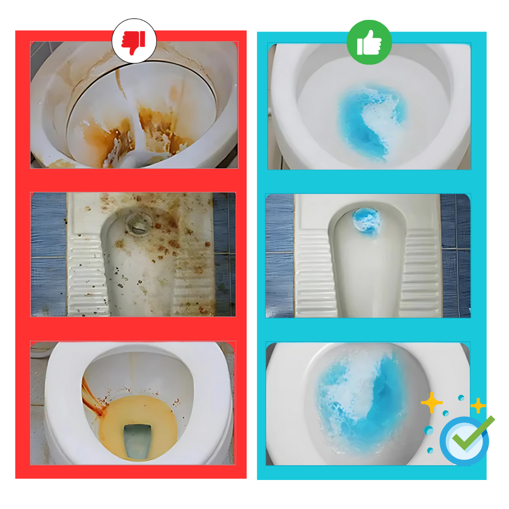 Bâton de nettoyage WC puissant anti-calcaire - Ozerty