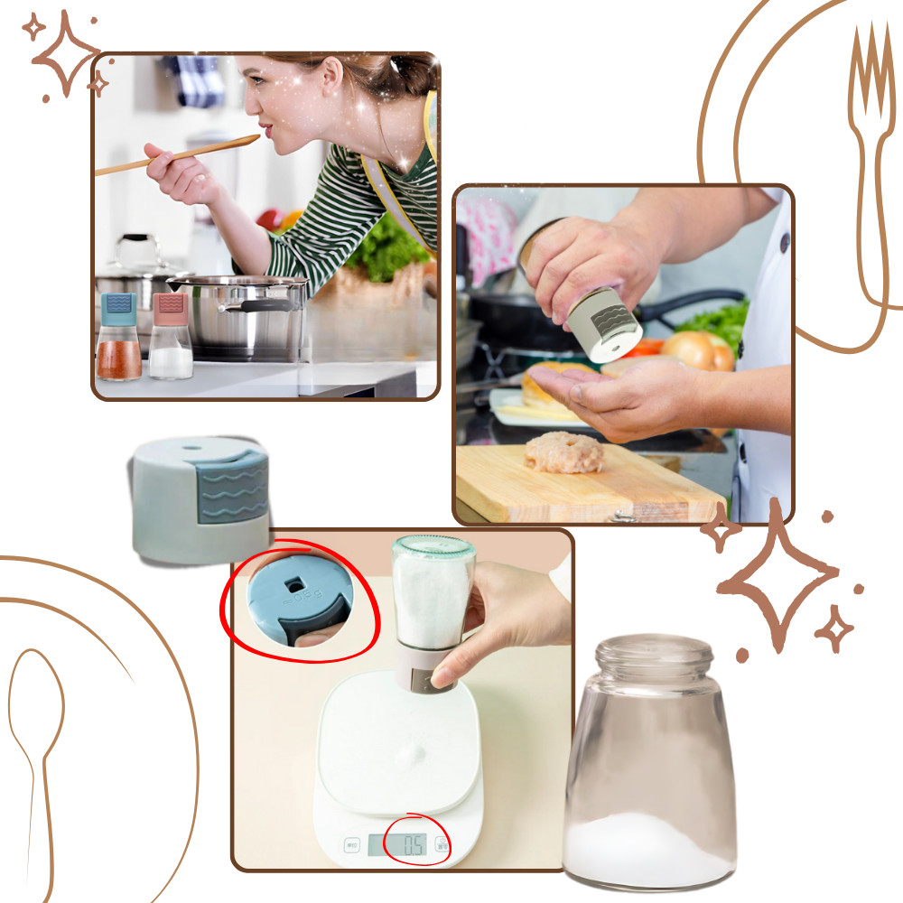 Salière et poivrière à poussoir précis
- Ozerty