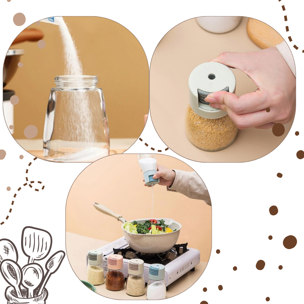 Salière et poivrière à poussoir précis
- Ozerty