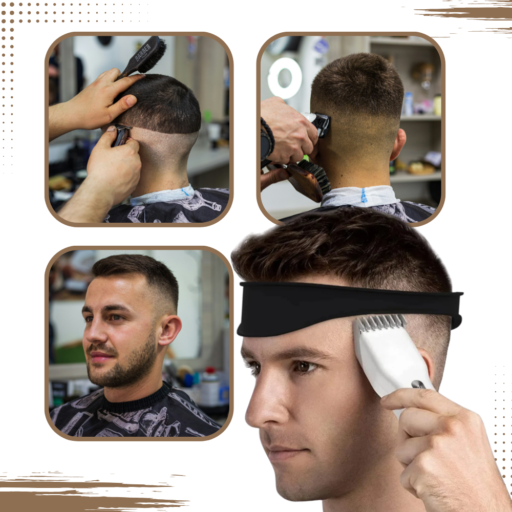 1x Bande Élastique Incurvée Coupe Cheveux Dégradé - Ozerty