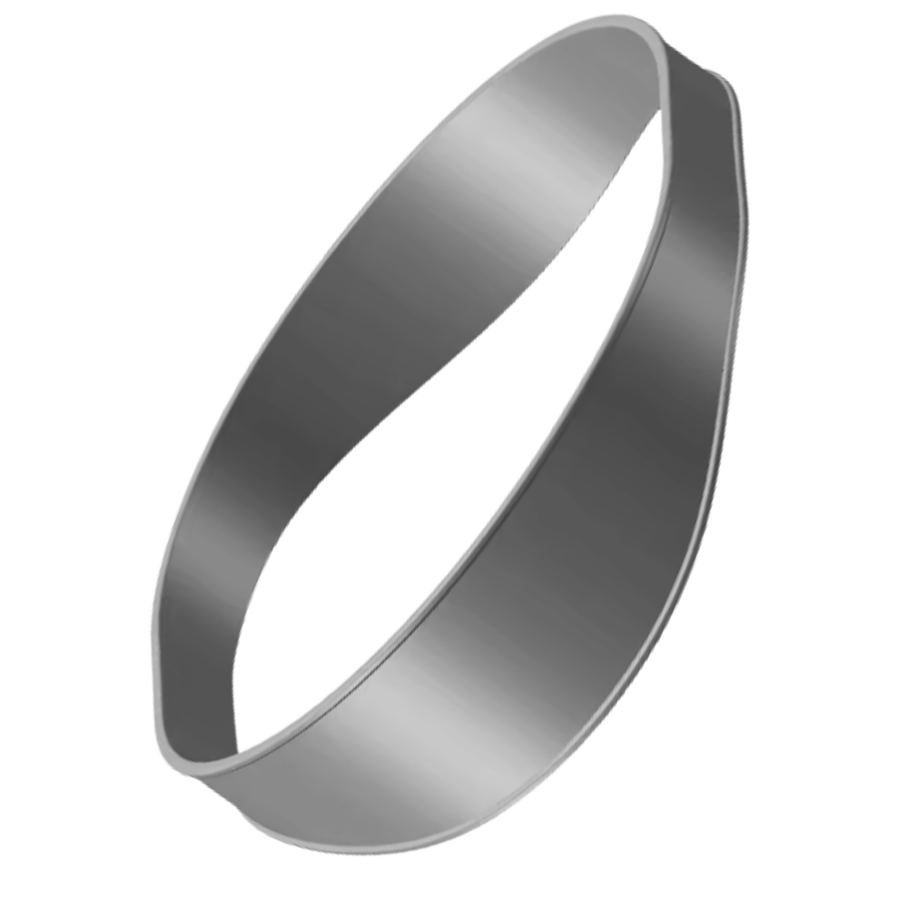 1x Bande Élastique Incurvée Coupe Cheveux Dégradé -Gris - Ozerty