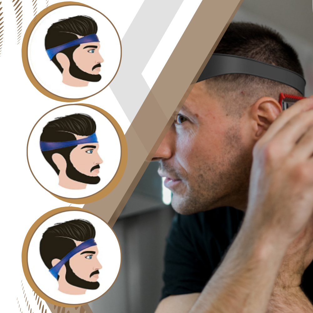 1x Bande Élastique Incurvée Coupe Cheveux Dégradé - Ozerty