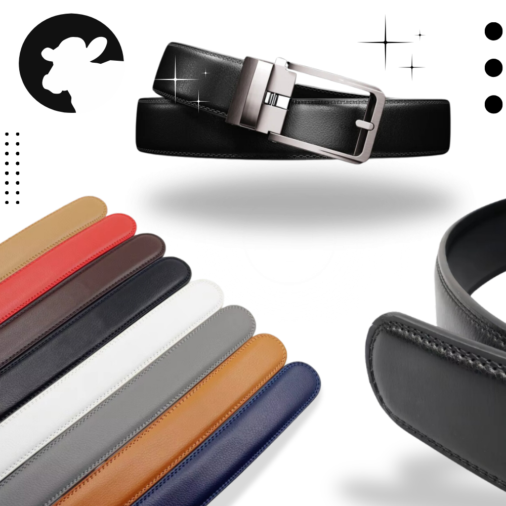 Ceinture automatique en cuir de vache - Ozerty