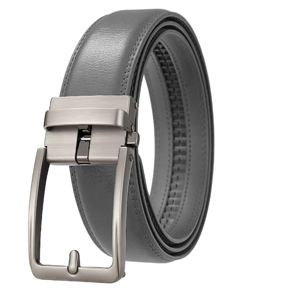Ceinture automatique en cuir de vache -Gris - Ozerty