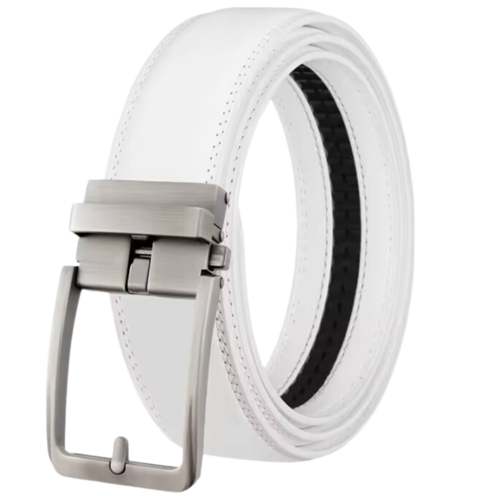 Ceinture automatique en cuir de vache -Blanc - Ozerty