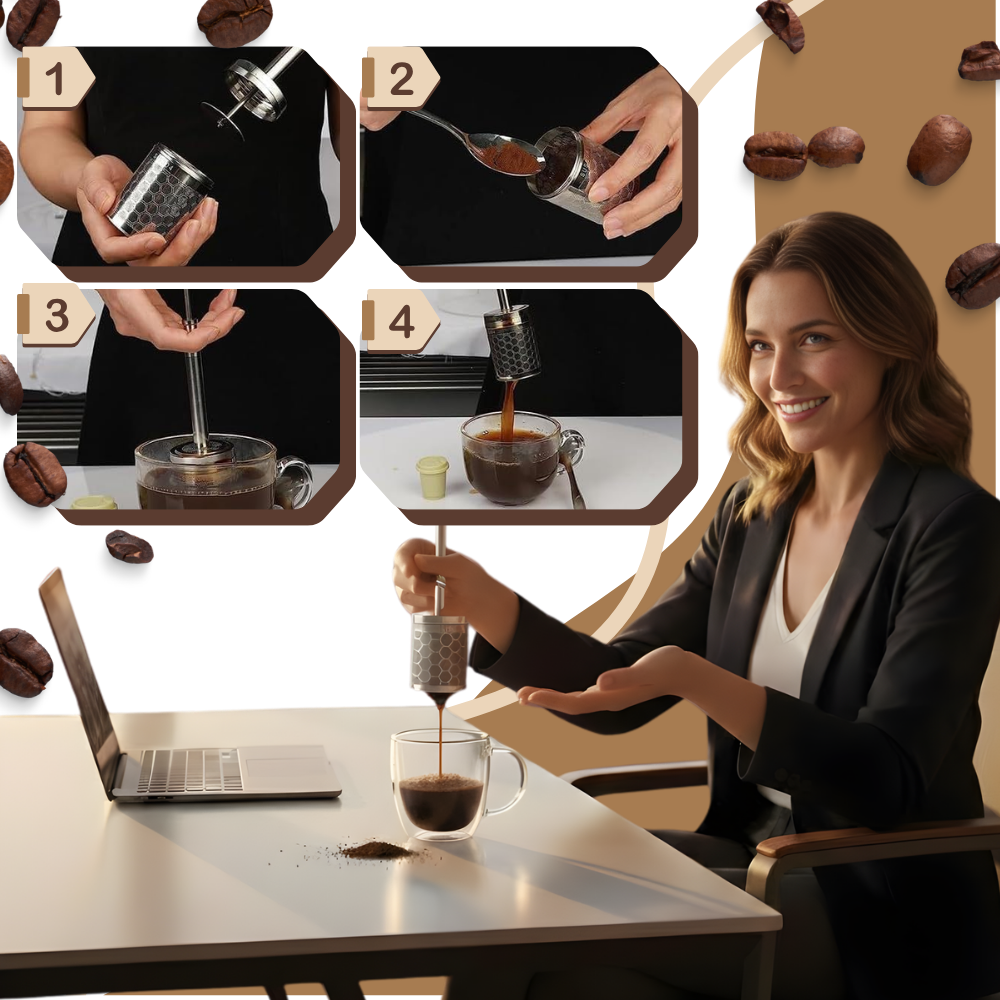 Cafetière à piston Pure Aroma - Ozerty