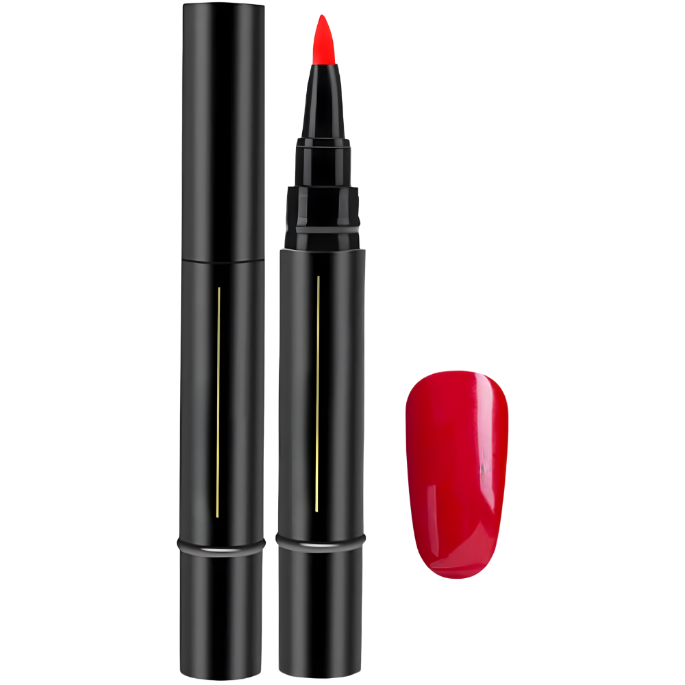 Stylo vernis à ongles à séchage rapide -Rouge vif - Ozerty