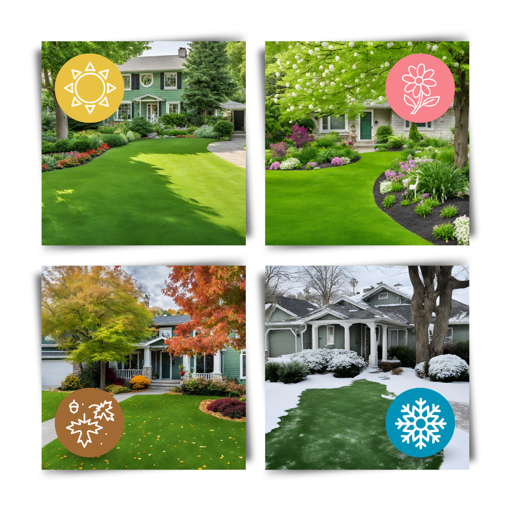 Tapis de semences de gazon vert à fixation rapide
- Ozerty