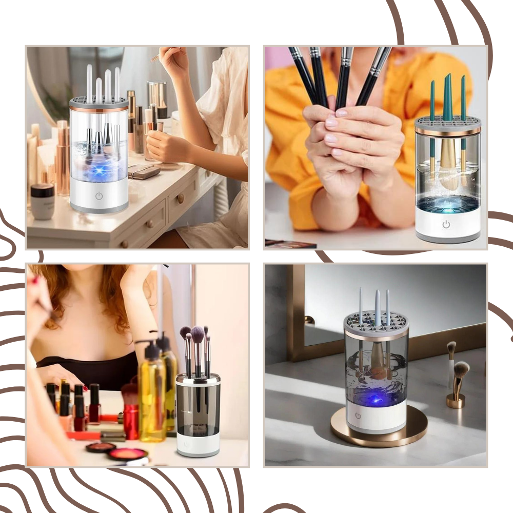 Nettoyeur de pinceaux électrique rapide et rechargeable
 - Ozerty