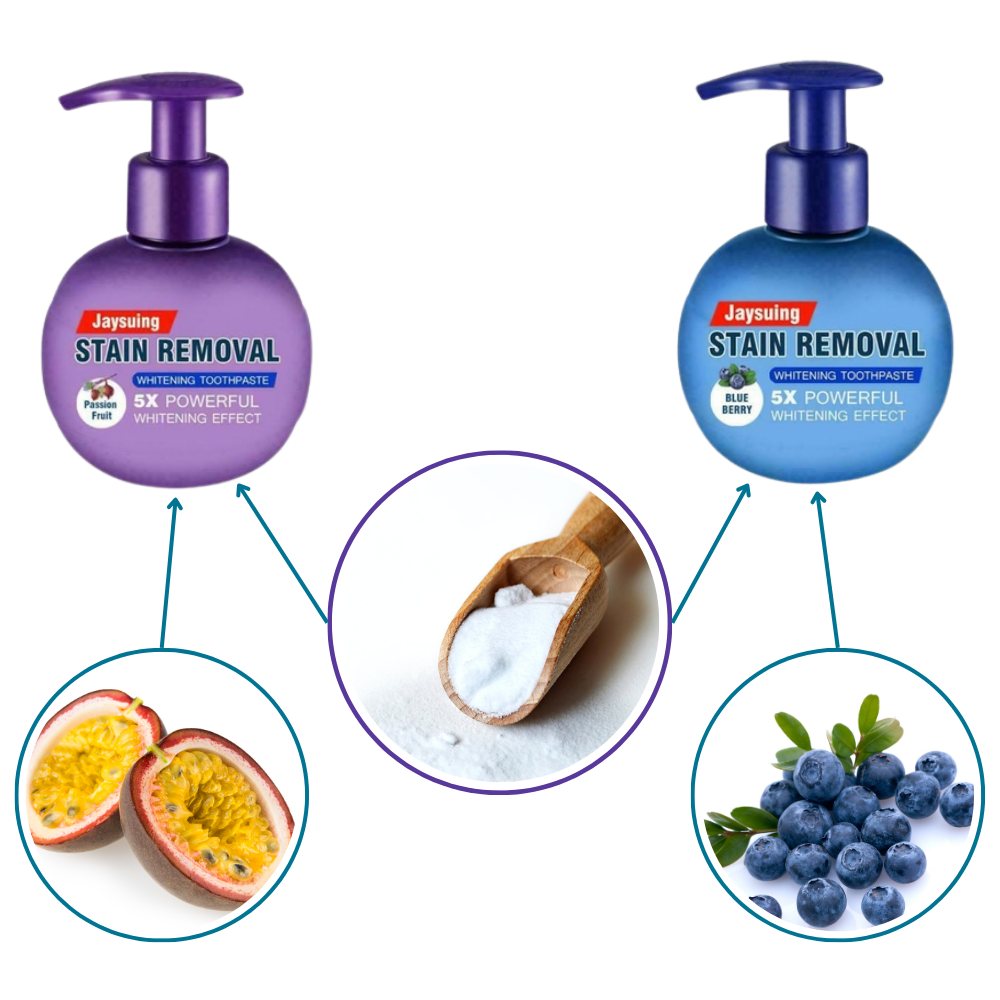 Dentifrice blanchisseur de dents et élimination rapide des taches
- Ozerty