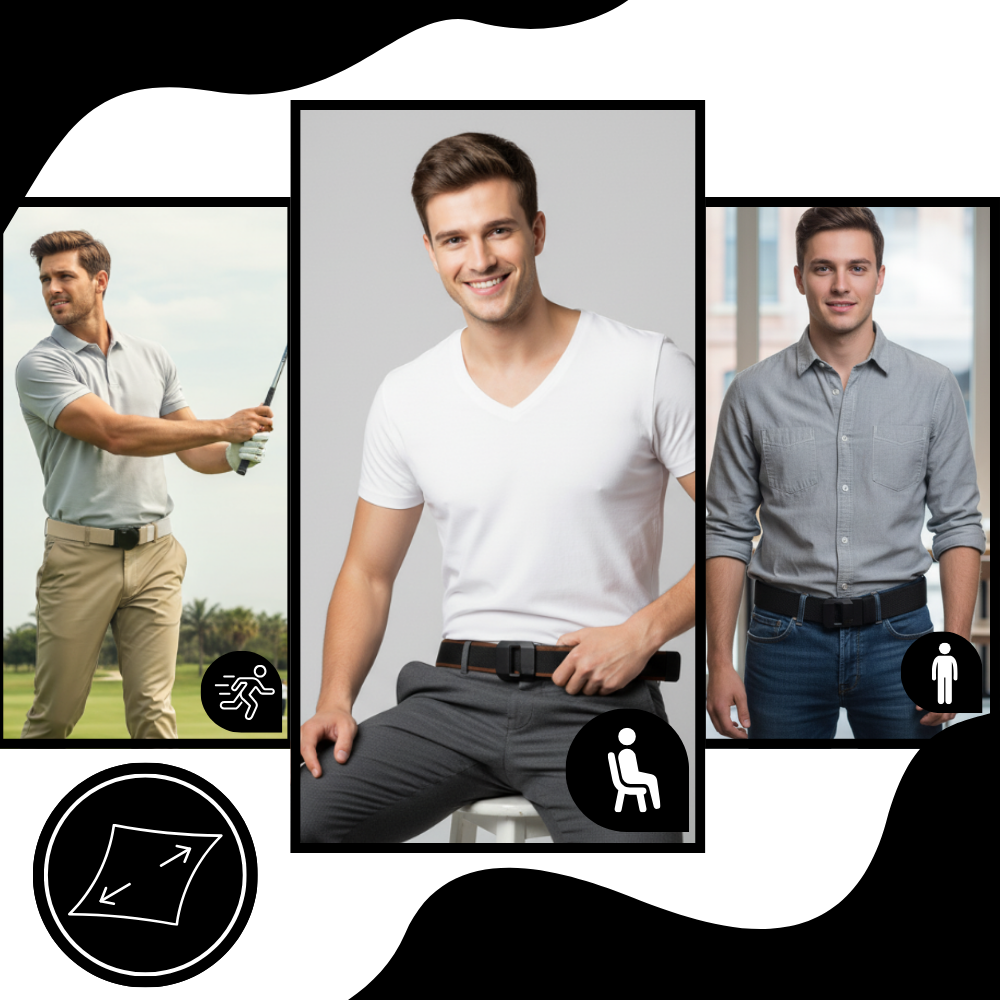 Ceinture en nylon à boucle automatique - Ozerty