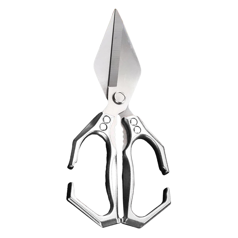 Ciseaux de cuisine ultra-tranchants -Argent - Ozerty