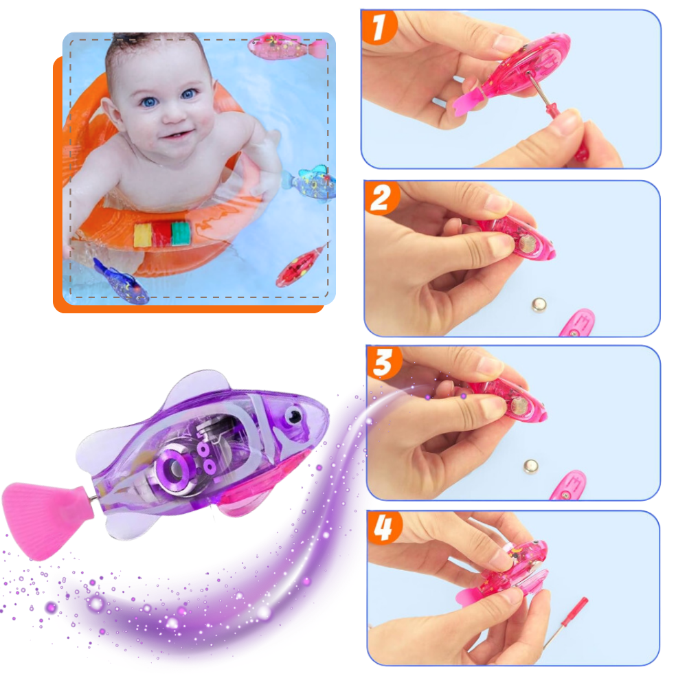 Jouet poisson nageur interactif - Ozerty