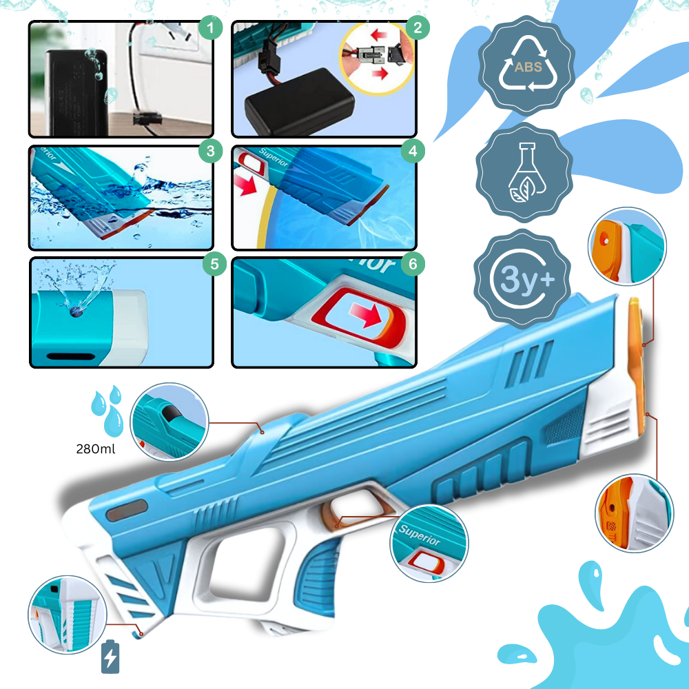 Pistolet à eau électrique rechargeable
 - Ozerty