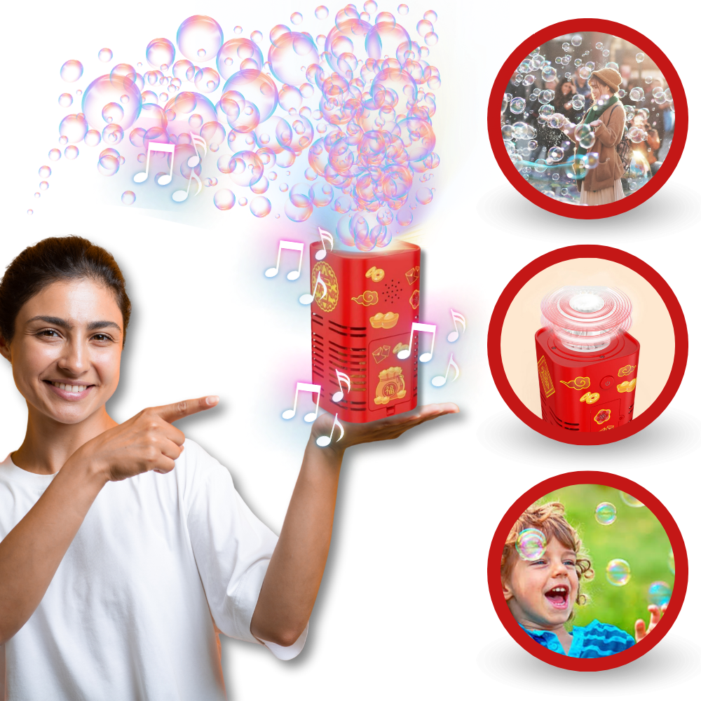 Machine à bulles type feu d'artifice rechargeable
 - Ozerty
