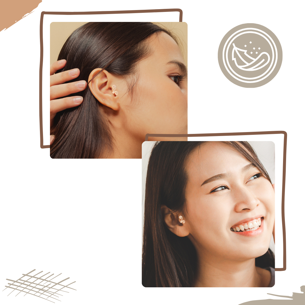 Boucles d'oreilles magnétiques d'acupression - Ozerty