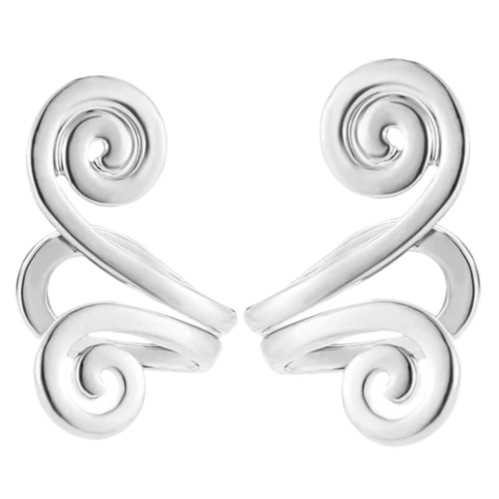 Boucles d'oreilles magnétiques d'acupression -1 paire argent - Ozerty