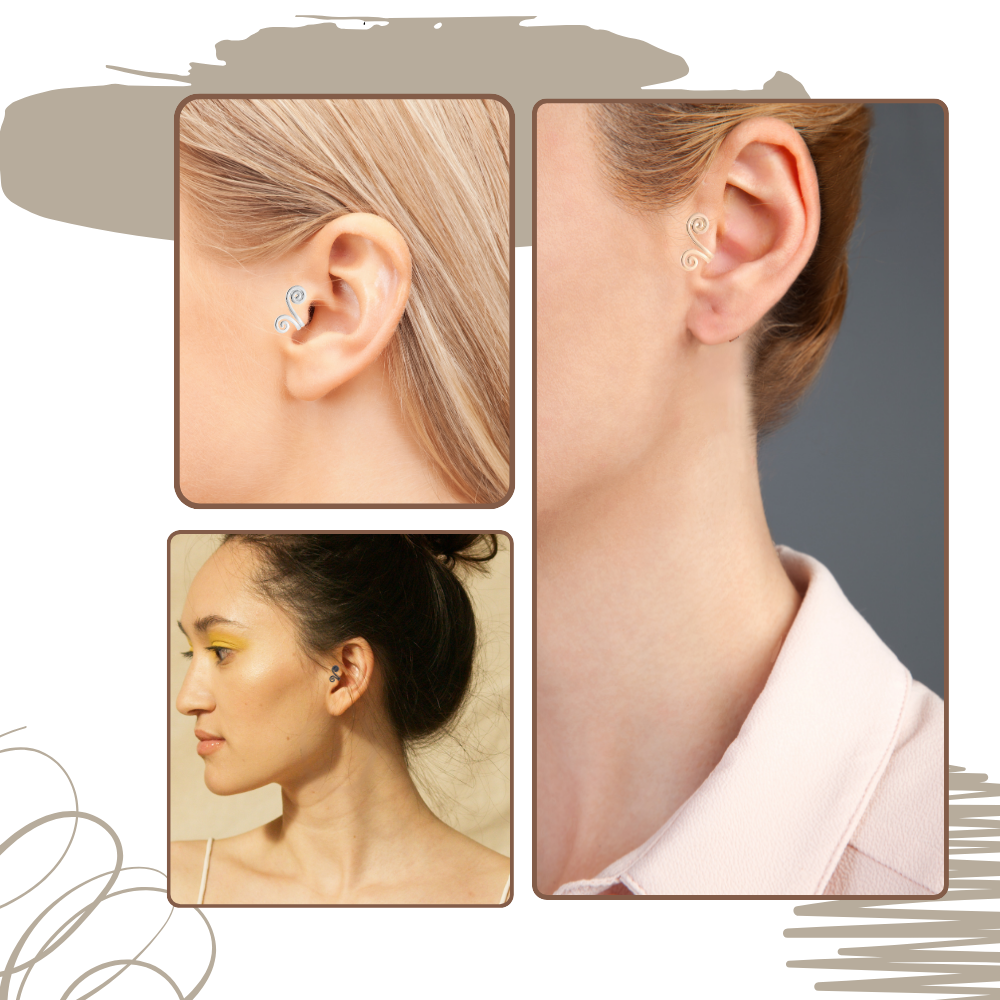 Boucles d'oreilles magnétiques d'acupression - Ozerty