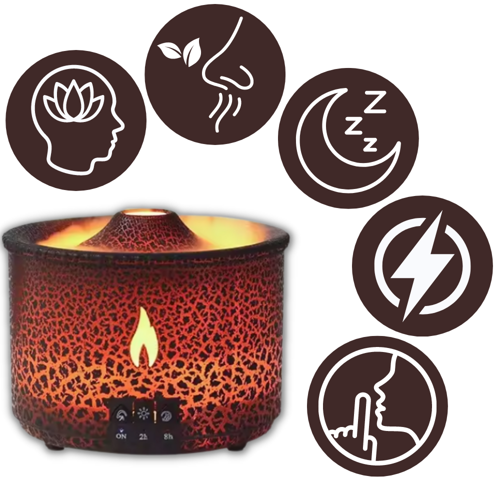 Humidificateur relaxant en forme de volcan
 - Ozerty