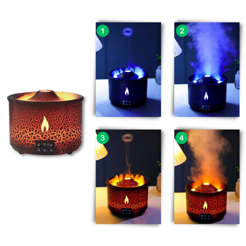 Humidificateur relaxant en forme de volcan
 - Ozerty