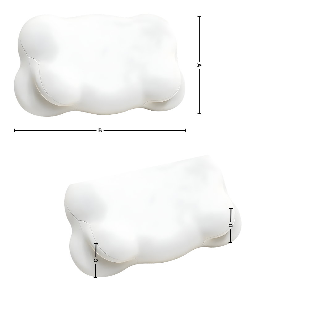 Oreiller ergonomique nuit calme - Ozerty