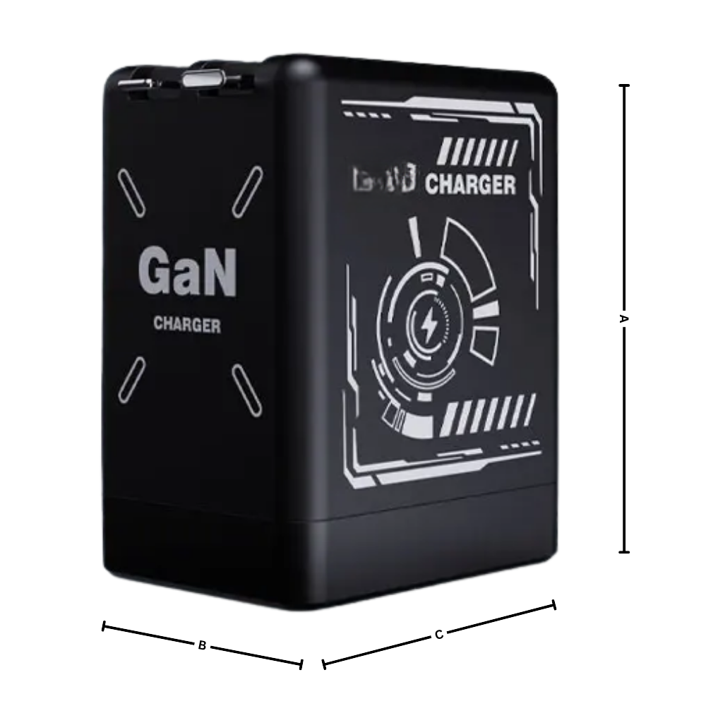 Chargeur mural double à câble rétractable - Ozerty