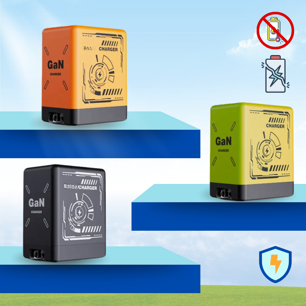 Chargeur mural double à câble rétractable - Ozerty