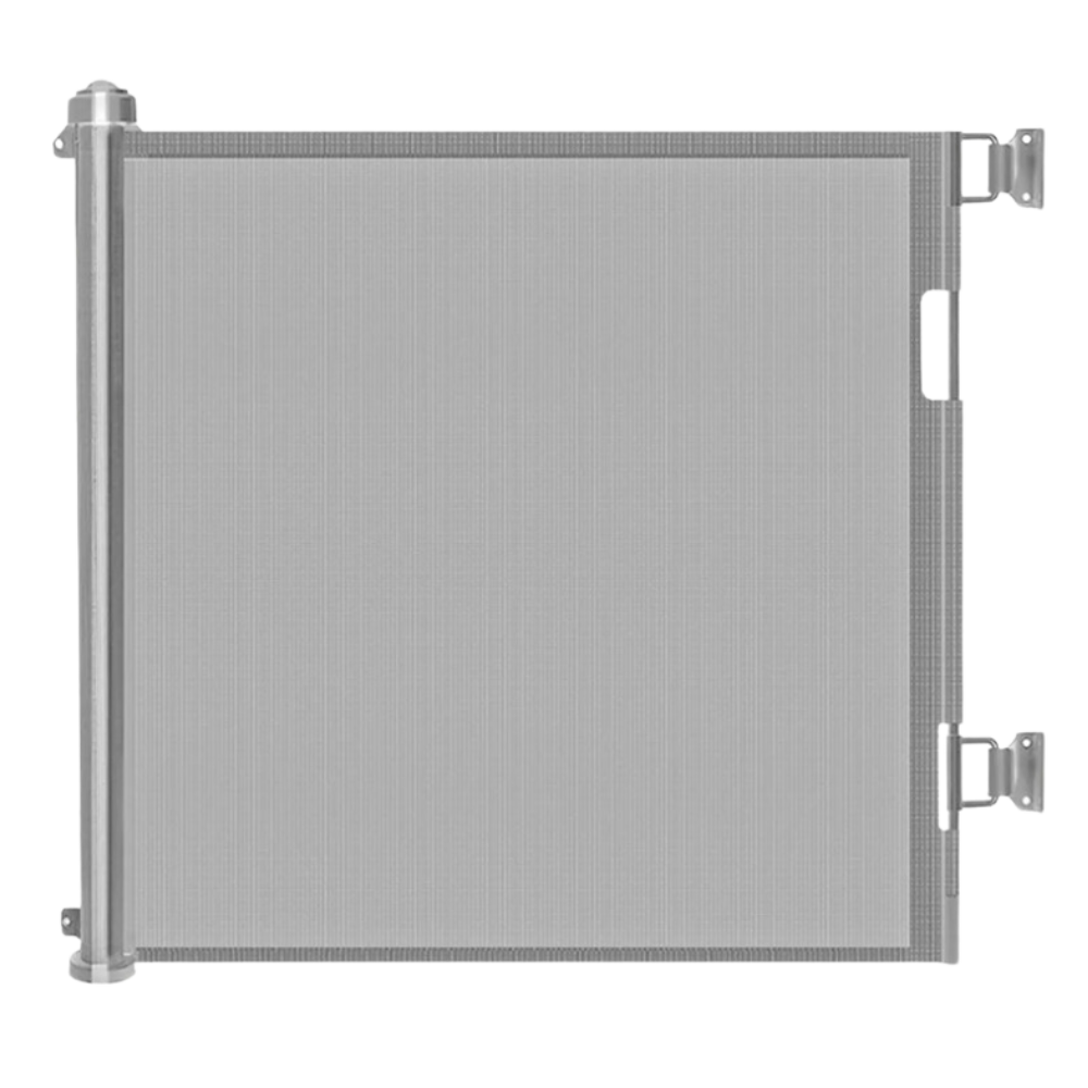 Barrière rétractable en maille pour animaux domestiques et bébés -Gris/86 x 140 cm/ 33.8 x 55.1 pouces.Gris/86 x 180 cm/ 33.8 x 70.8 pouces. - Ozerty