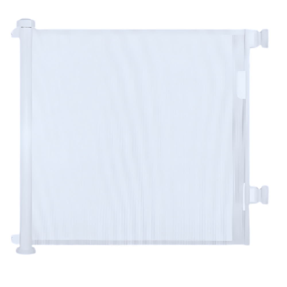 Barrière rétractable en maille pour animaux domestiques et bébés -Blanc/86 x 180 cm/ 33.8 x 70.8 pouces.Blanc/86 x 140 cm/ 33.8 x 55.1 pouces. - Ozerty