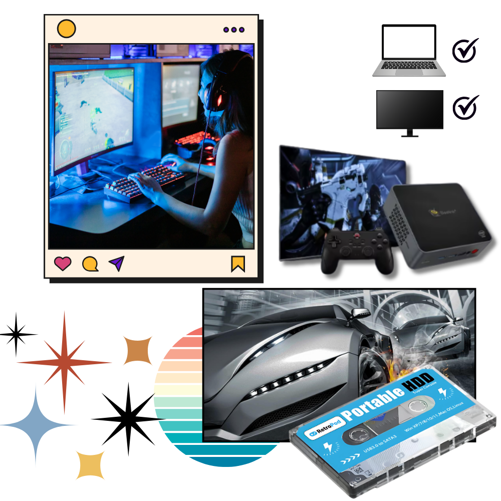 Console de jeu rétro - Ozerty