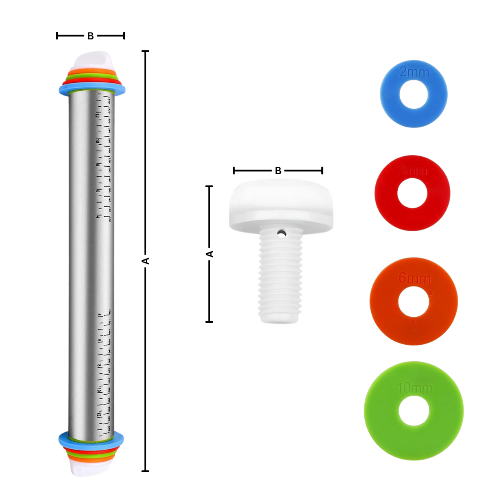 Rouleau à Pâtisserie Ajustable - Ozerty