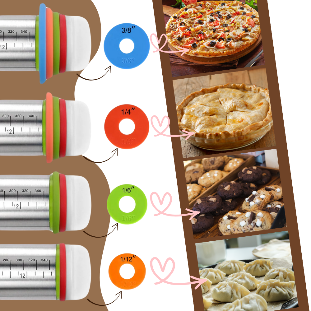 Rouleau à Pâtisserie Ajustable - Ozerty